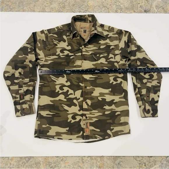 RedHead Silent Hide Camo Shirt Size Mens Medium Button Down Hunting Bass Pro - Picture 3 of 8